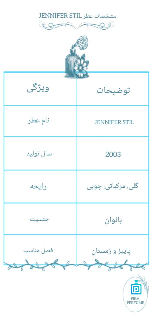 Jennifer Stil pika perfume best collection 71