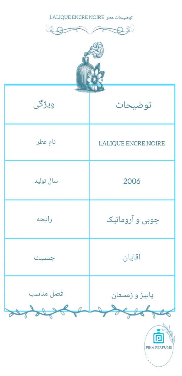 lalique encre noire pika perfume best collection 00000